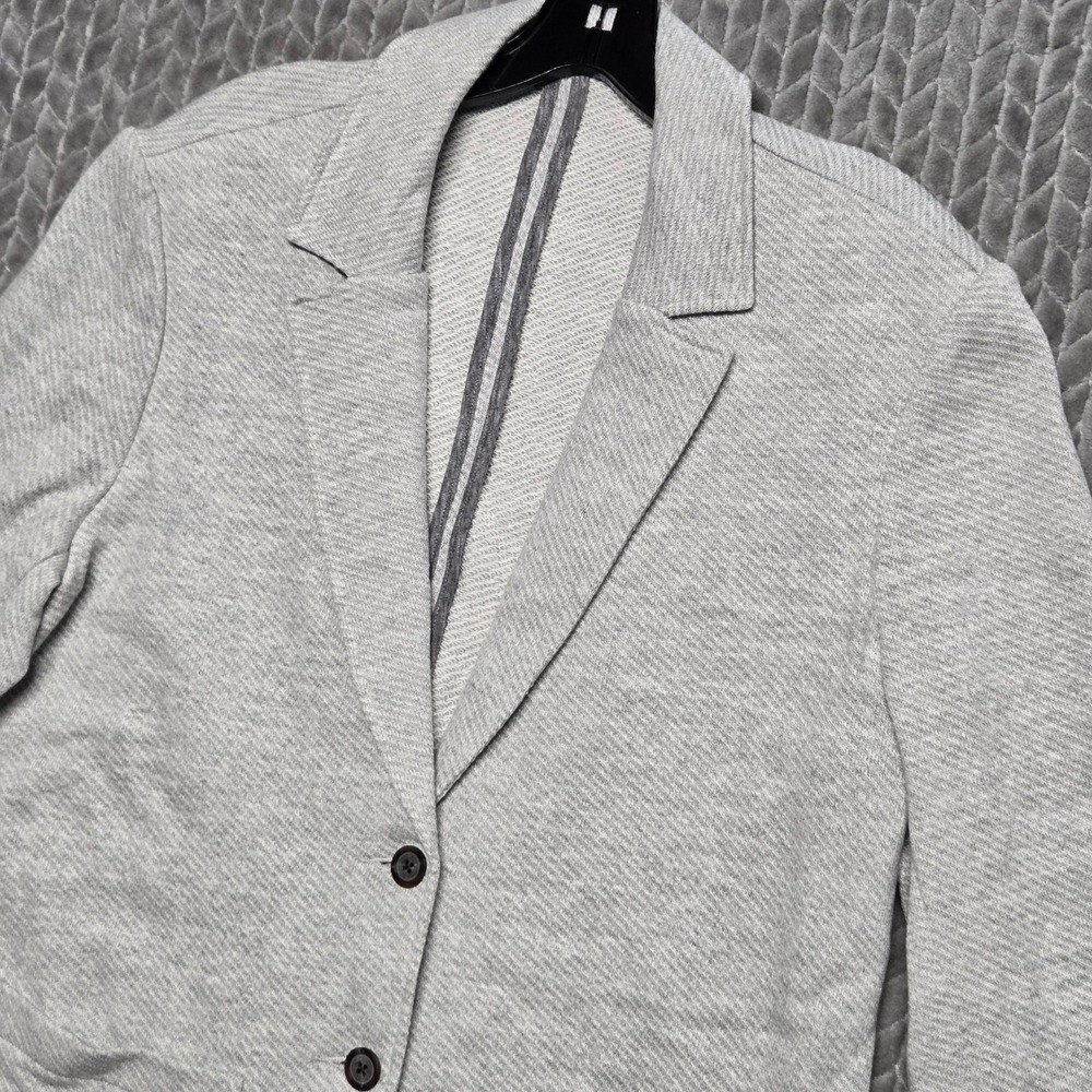 Faherty Womens Heather Grey Inlet Knit Blazer WOS2313-HGY Size L NWT